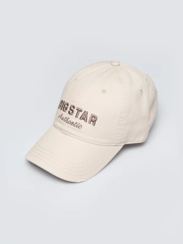 Czapka z daszkiem z haftem perłowa Densa 103