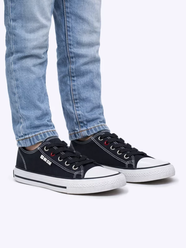 Trampki dziecięce niskie czarne JJ374403 906