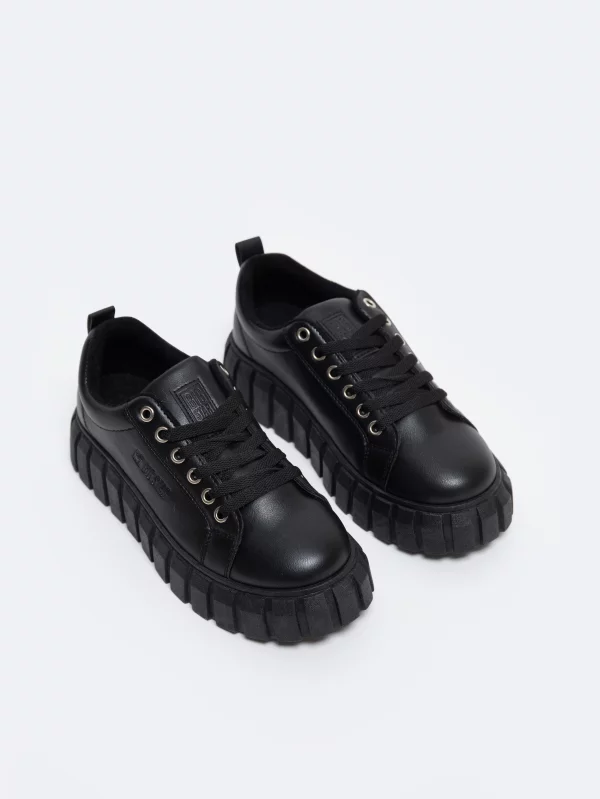 Sneakersy damskie czarne MM274617 906