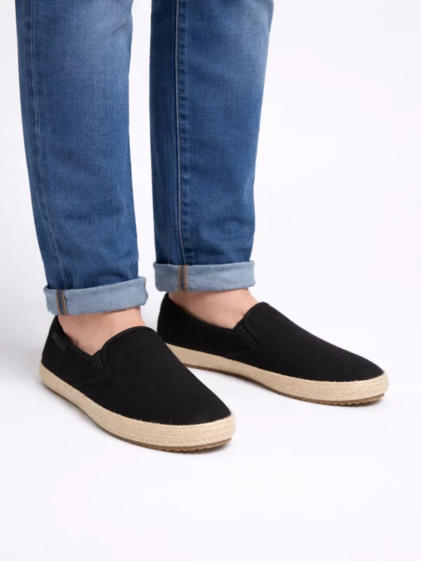 Espadryle męskie czarne NN174406 906