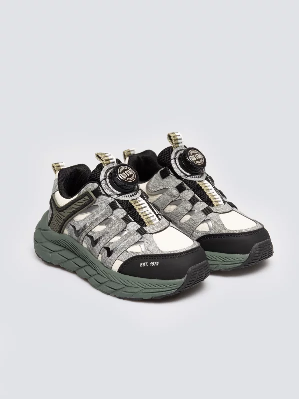 Sneakersy chłopięce khaki OO374207 303