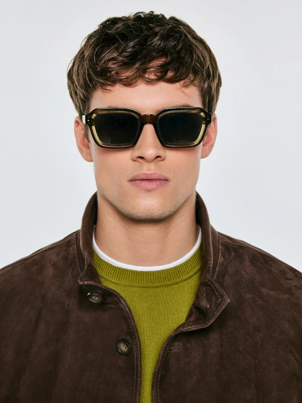 Okulary przeciwsłoneczne męskie khaki Akar 301