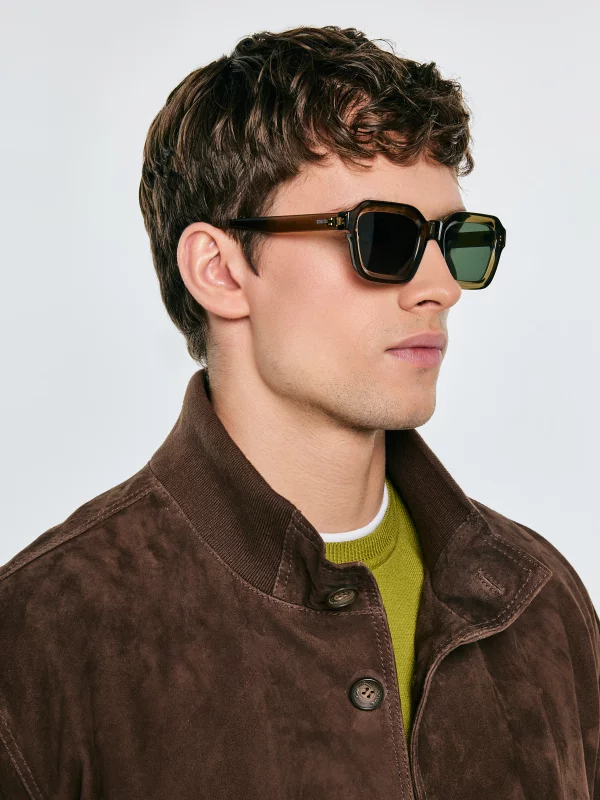 Okulary przeciwsłoneczne męskie khaki Akar 301