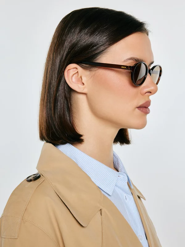 Okulary przeciwsłoneczne damskie brązowe Narani 803