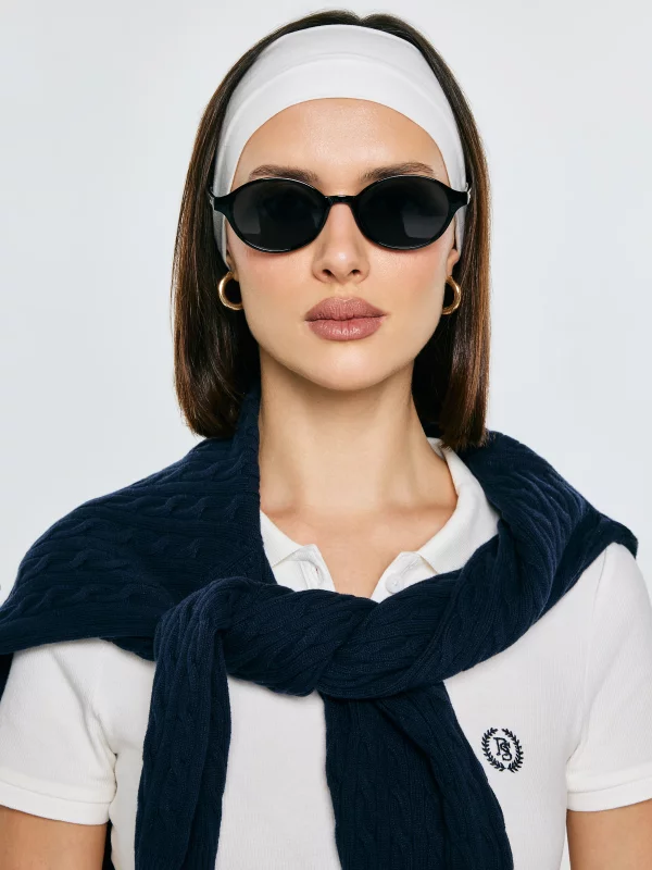 Okulary przeciwsłoneczne damskie czarne Narani 906