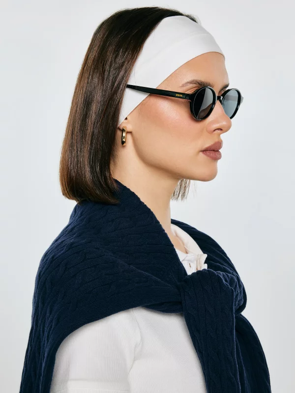 Okulary przeciwsłoneczne damskie czarne Narani 906