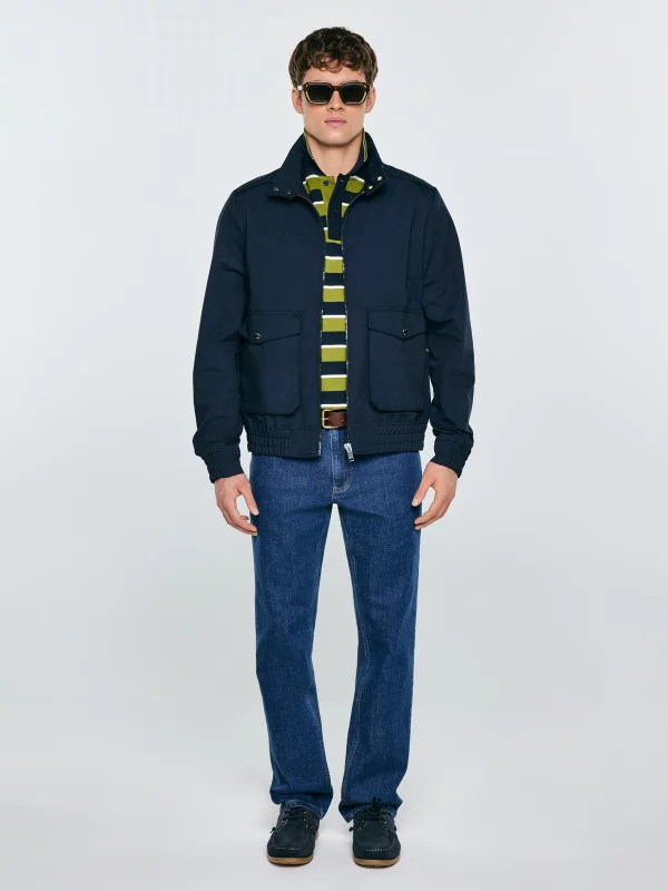 Mokasyny męskie zamszowe granatowe TT174134 403