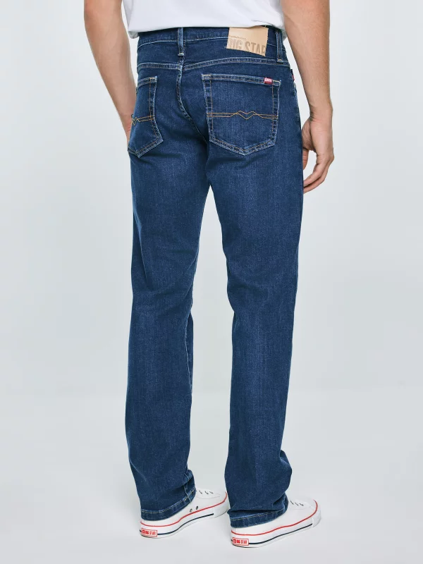 Jeansy męskie dopasowane granatowe Terry 499