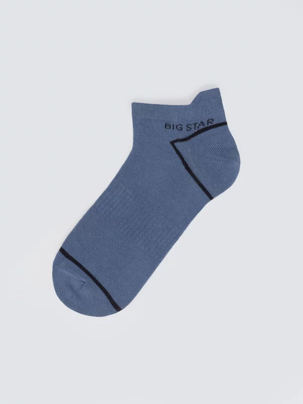 Stopki męskie bawełniane niebieskie Serhios 402