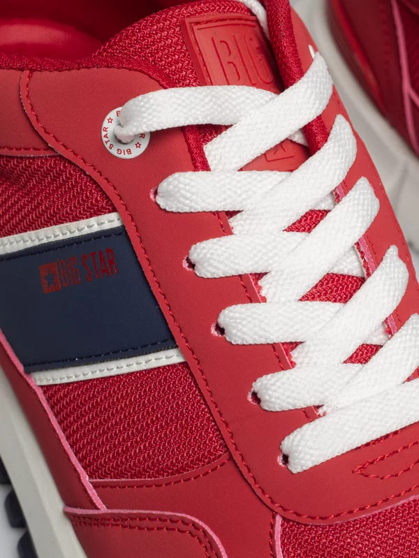 Sneakersy męskie czerwone TT174255 603