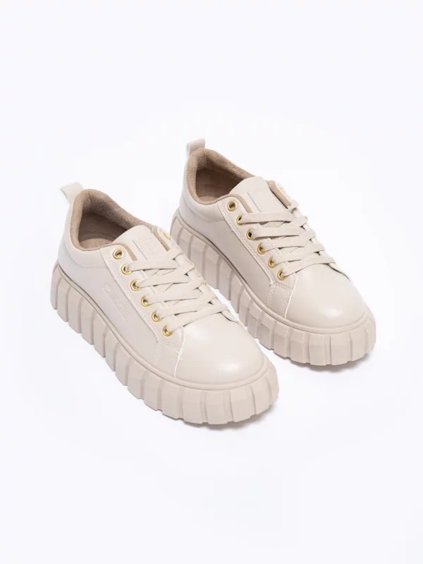 Sneakersy damskie beżowe MM274618 801
