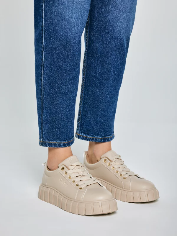 Sneakersy damskie beżowe MM274618 801
