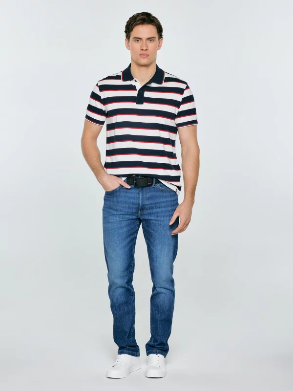 Sneakersy męskie ze skóry ekologicznej białe NN174282 101