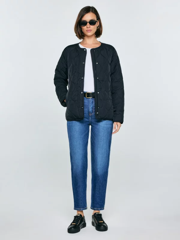 Sneakersy damskie ze skóry ekologicznej czarne NN274A850 906