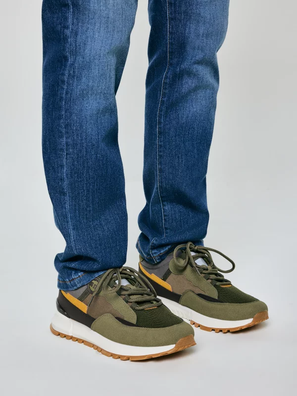 Sneakersy męskie khaki RR174280 303