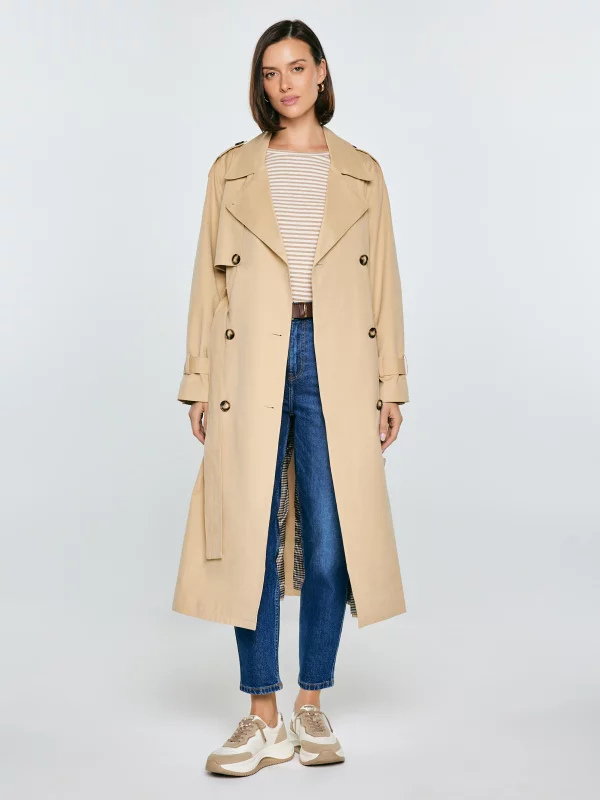 Sneakersy damskie ze skóry naturalnej beżowe RR274A344 800