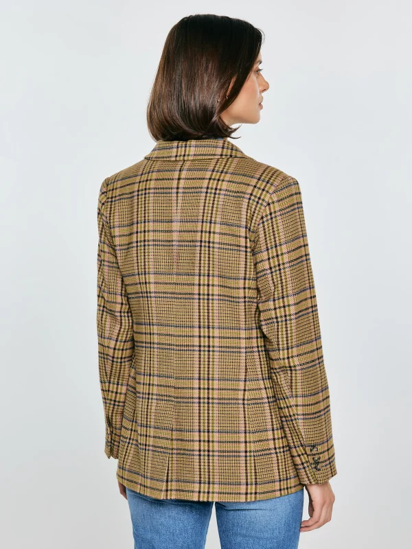 Marynarka damska w kratę Galani 601