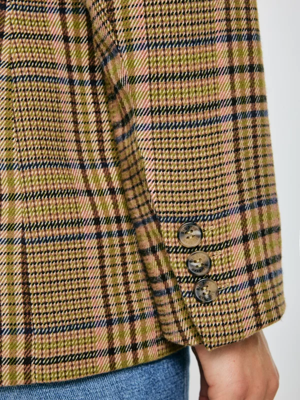 Marynarka damska w kratę Galani 601