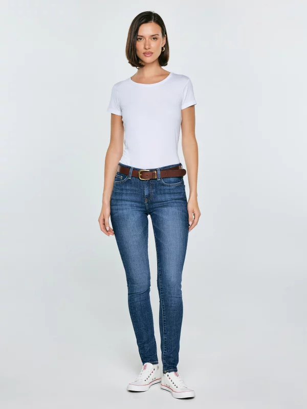 Jeansy damskie skinny granatowe Adela 512