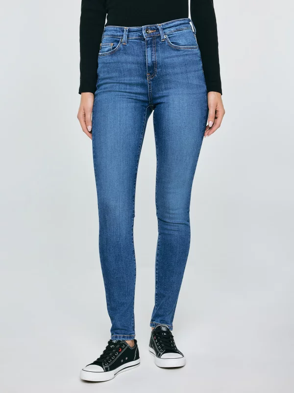 Jeansy damskie skinny niebieskie Clarisa 365