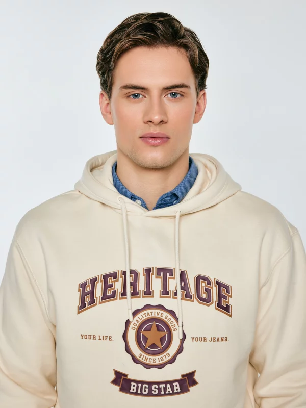 Bluza męska z kapturem kremowa Salomon 103