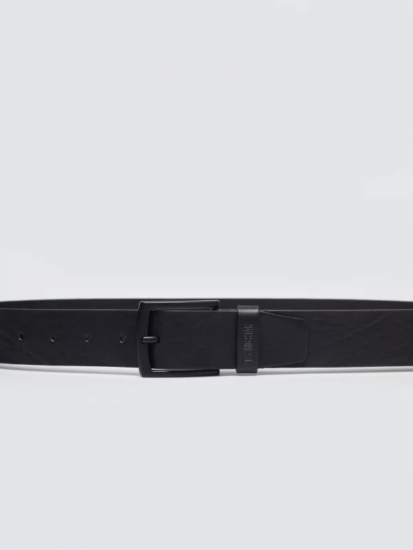 Pasek męski skórzany czarny Kiris 906