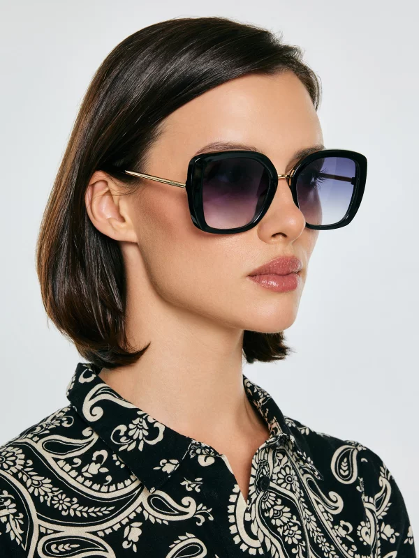 Okulary przeciwsłoneczne damskie czarne Klori 906