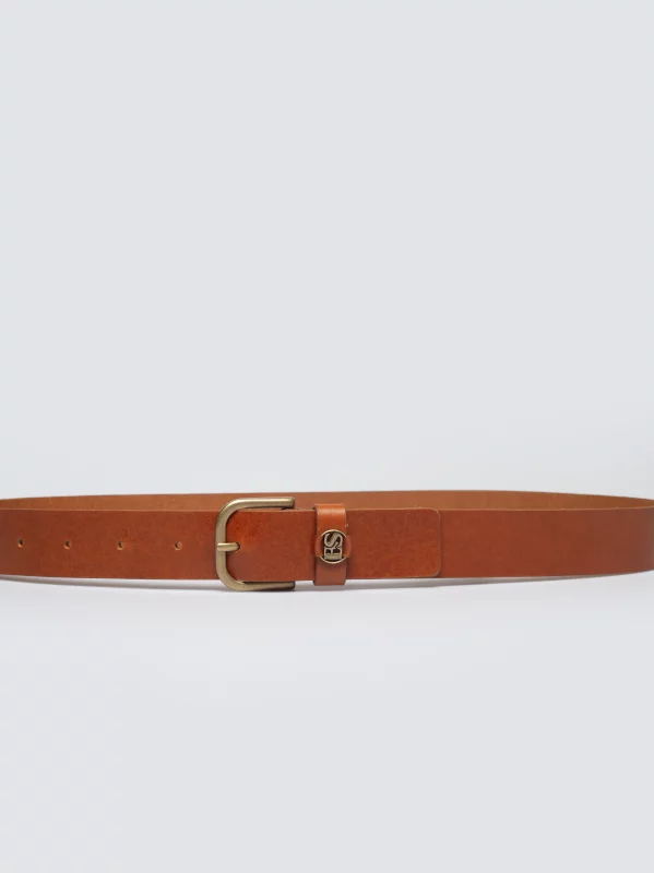 Pasek damski skórzany brązowy Laruza 803