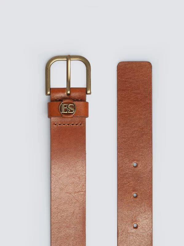 Pasek damski skórzany brązowy Laruza 803