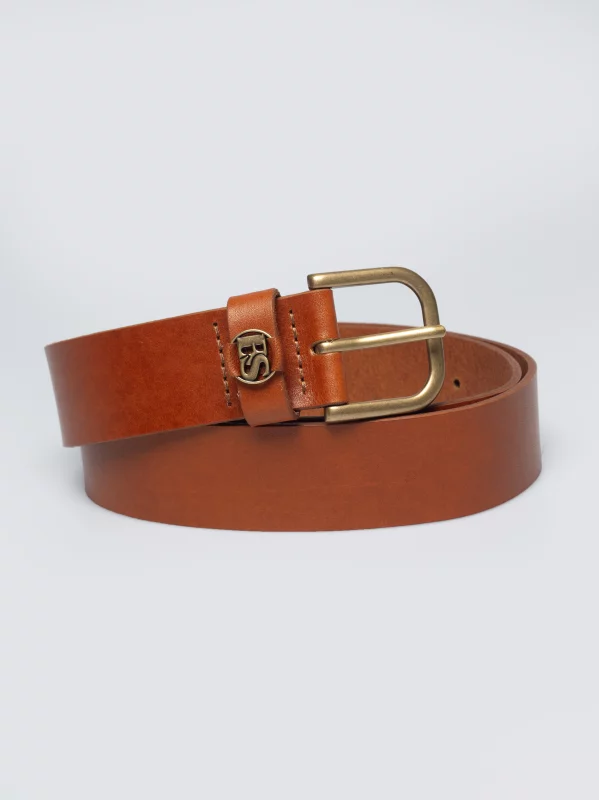 Pasek damski skórzany brązowy Laruza 803