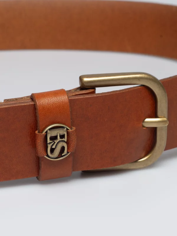 Pasek damski skórzany brązowy Laruza 803