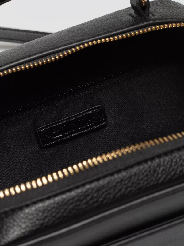 Torebka damska do ręki z dwoma dodatkowymi paskami czarna Maro 906