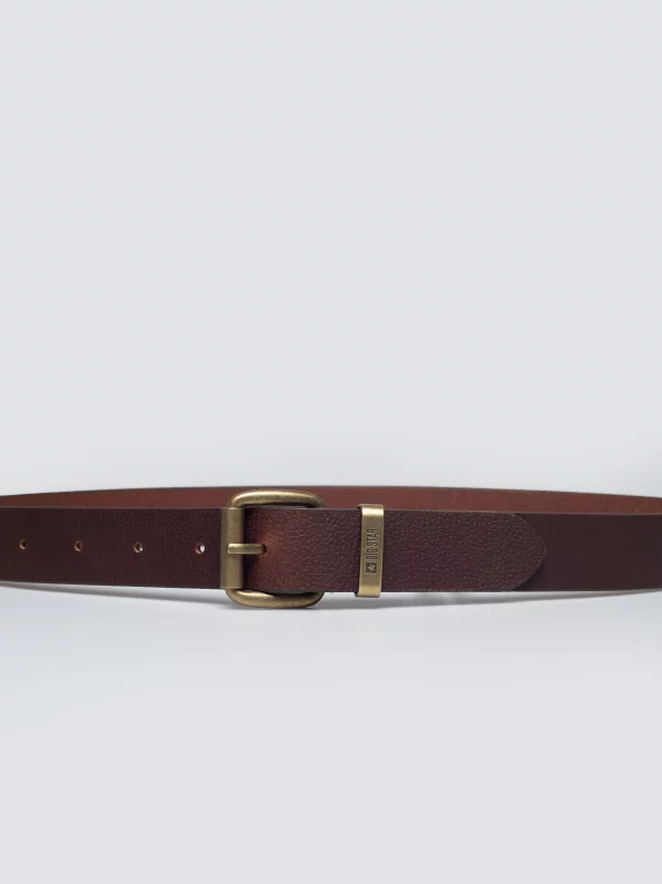 Pasek męski skórzany brązowy Odinis 804