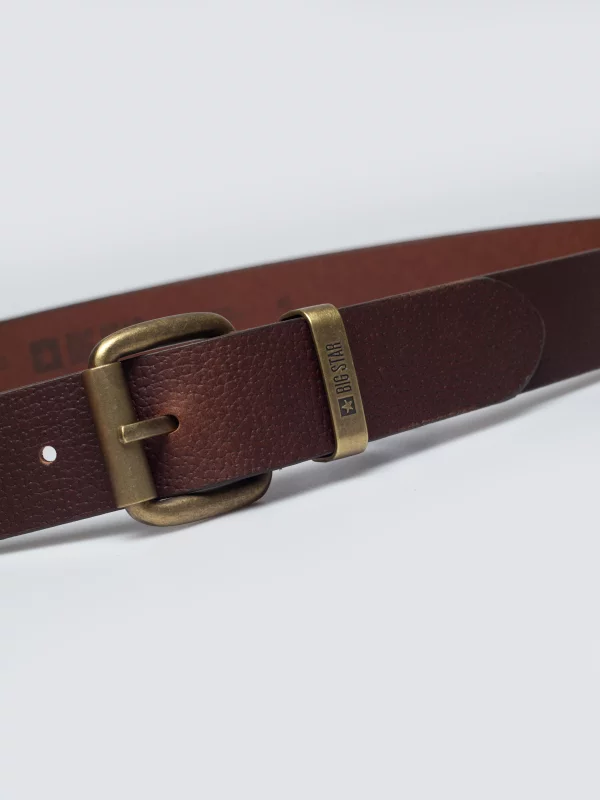 Pasek męski skórzany brązowy Odinis 804