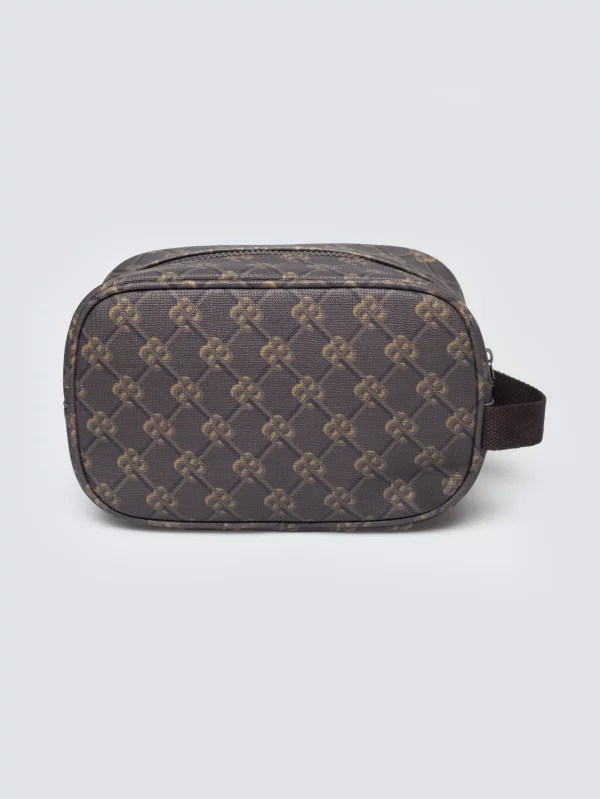 Kosmetyczka z monogramem brązowa Revo 803