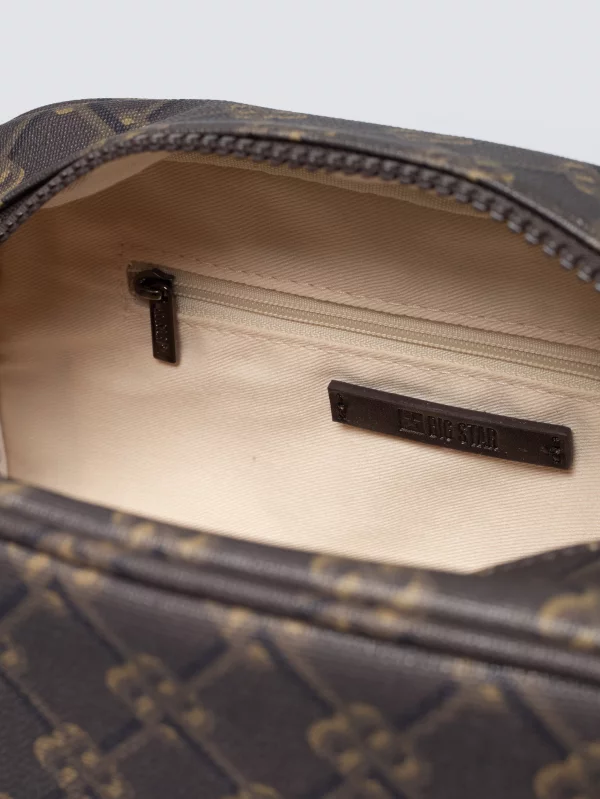 Kosmetyczka z monogramem brązowa Revo 803