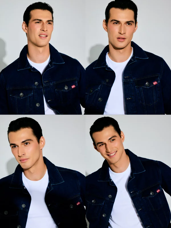 Kurtka męska jeansowa granatowa Charlie 564