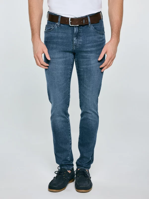 Jeansy męskie skinny granatowe Deric 583
