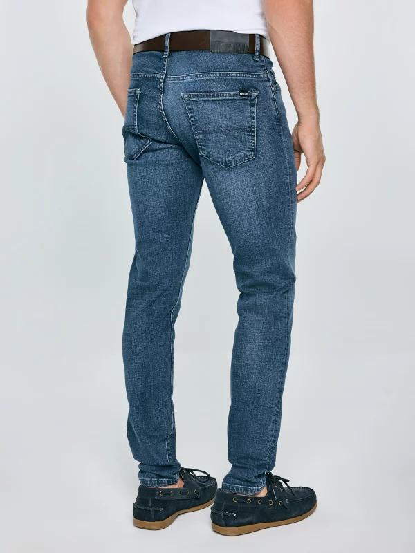 Jeansy męskie skinny granatowe Deric 583