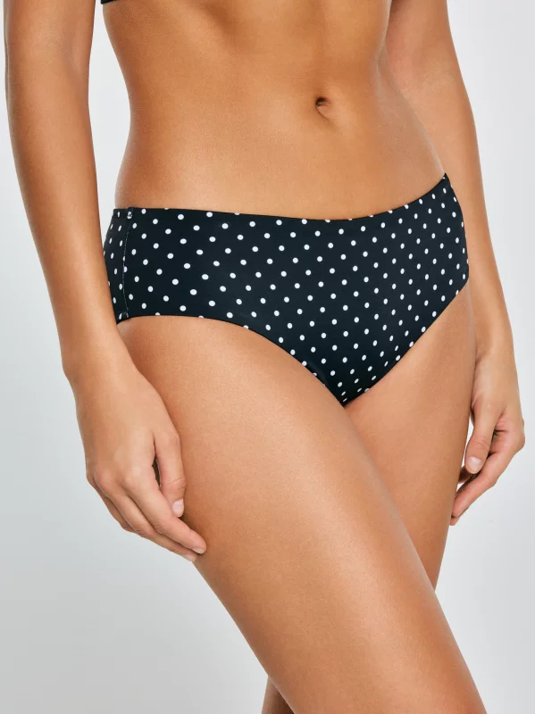 Dół do kostiumu kąpielowego w kropki czarny Morrasa 907