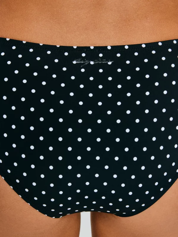 Dół do kostiumu kąpielowego w kropki czarny Morrasa 907