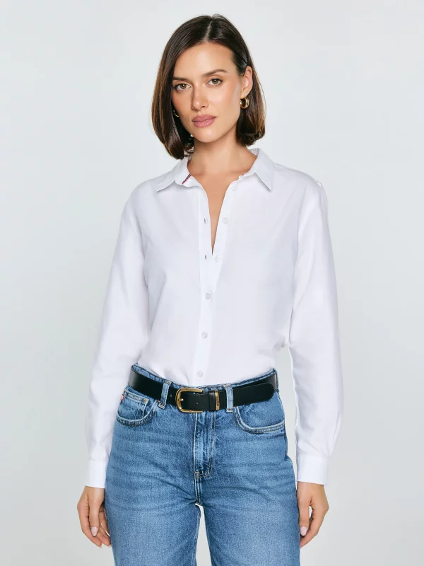 Koszula damska klasyczna biała Hansai 101