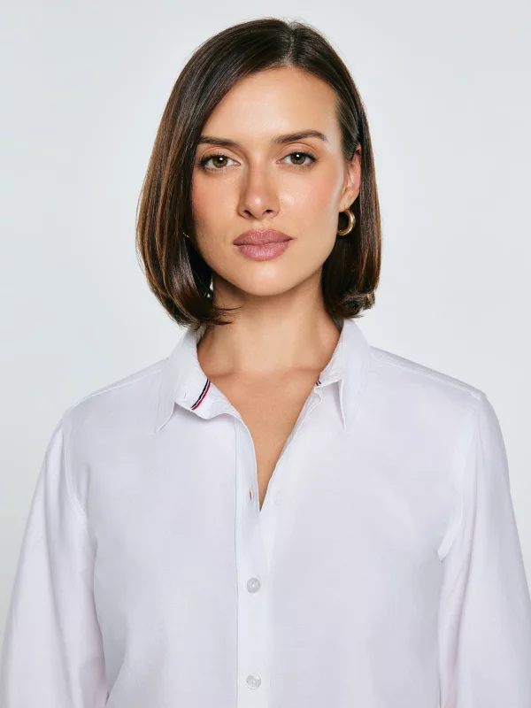 Koszula damska klasyczna biała Hansai 101