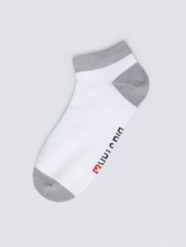 Stopki bawełniane szaro-białe Filixos 902