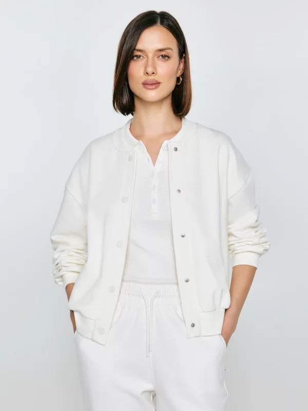 Bluza damska bomber biała Pixelina 100