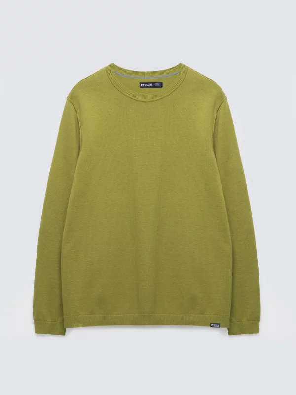 Sweter męski bawełniany zielony Simoner 301