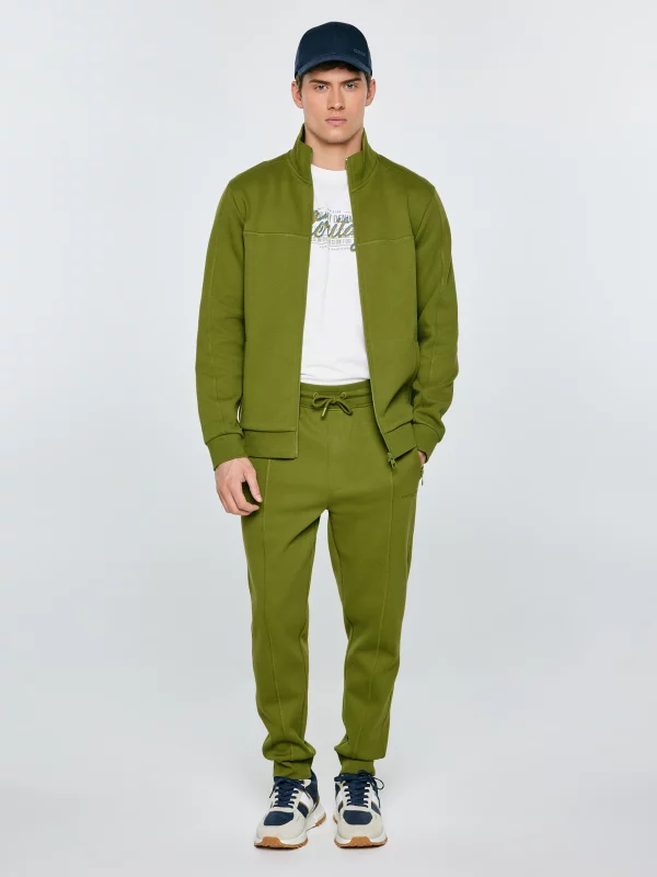 Spodnie męskie dresowe zielone Wladorp 301