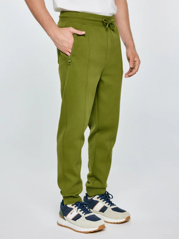 Spodnie męskie dresowe zielone Wladorp 301