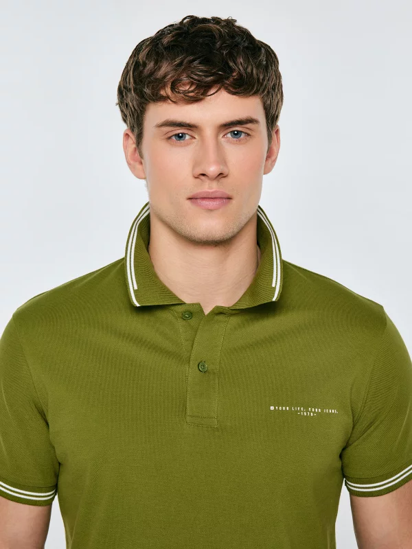 Koszulka męska polo zielona Wladym 301