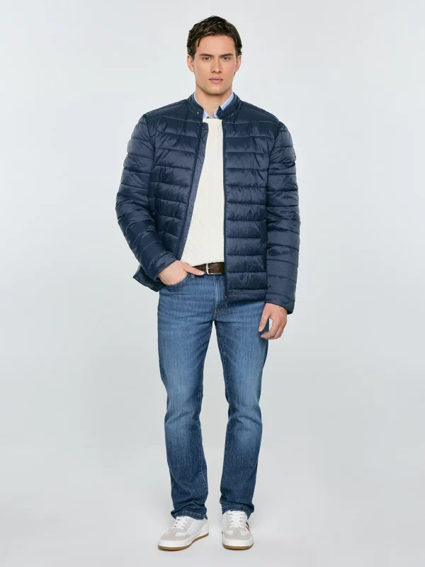 Kurtka męska pikowana granatowa Kamilos 403